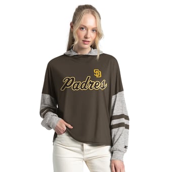 Women's Starter  Brown San Diego Padres Fuel Up Lightweight Hoodie