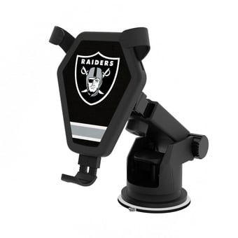 Keyscaper Las Vegas Raiders Linen Stripe Wireless Car Charger
