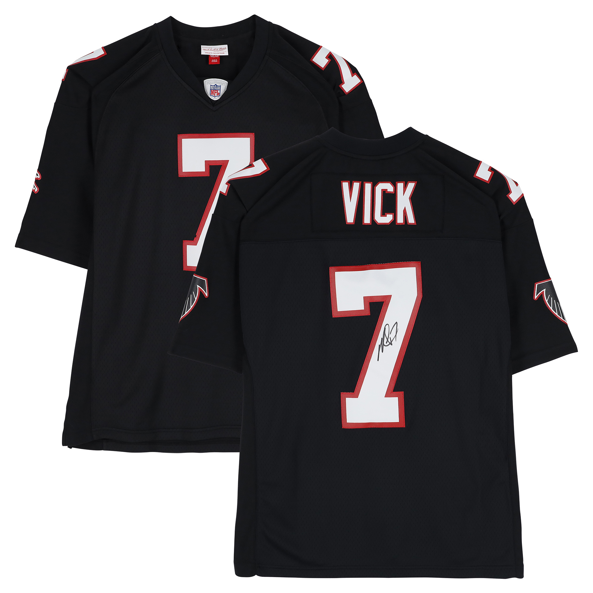 Michael Vick Atlanta Falcons Autographed Black Mitchell & Ness 2002 Legacy Jersey