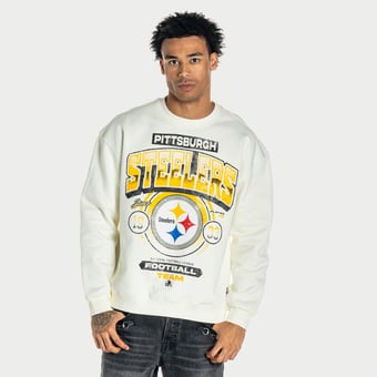 Unisex The Wild Collective  Cream Pittsburgh Steelers Graphic Sweatshirt