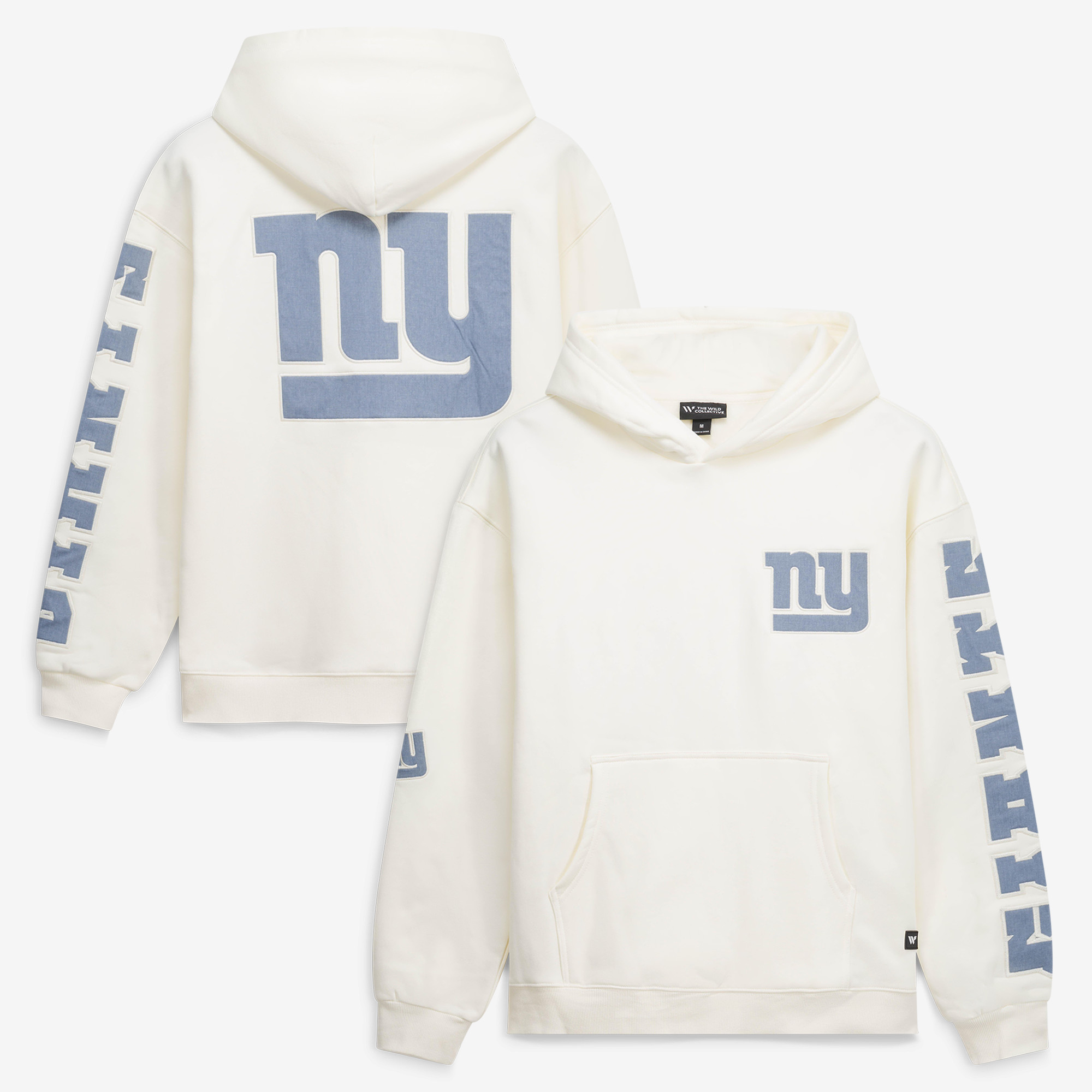 Unisex The Wild Collective Cream New York Giants Oversized Hoodie