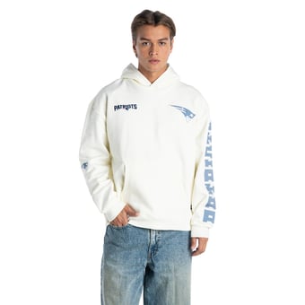Unisex The Wild Collective Cream New England Patriots Oversized Hoodie