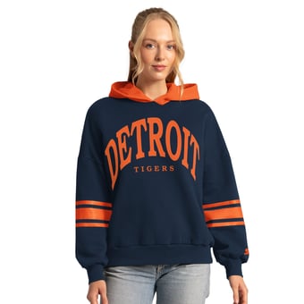 Women's Starter  Navy Detroit Tigers Best Coach Hoodie