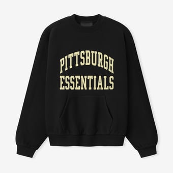 Unisex Fear of God x NFL Black Pittsburgh Steelers 90s Relaxed Sweatshirt