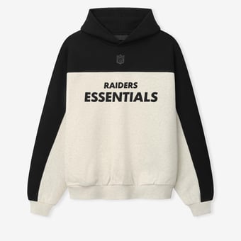 Unisex Fear of God x NFL Heather Gray/Black Las Vegas Raiders 90s Relaxed Hoodie
