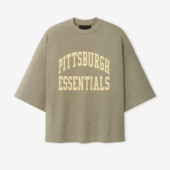 Unisex Fear of God x NFL Heather Gray Pittsburgh Steelers Merch T-Shirt