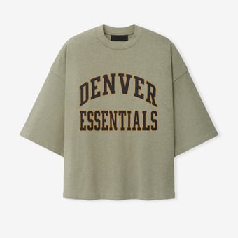 Unisex Fear of God x NFL Heather Gray Denver Broncos Merch T-Shirt