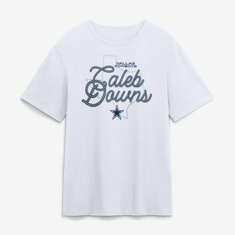 Men's Caleb Downs White Dallas Cowboys Hometown T-Shirt