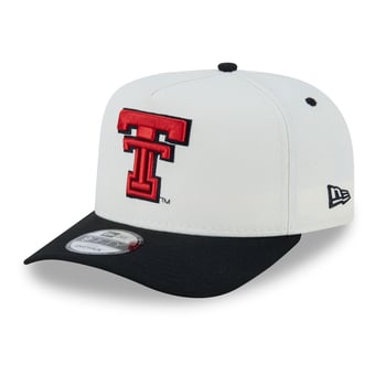 Unisex New Era White/Black Texas Tech Red Raiders 9FIFTY A-Frame Snapback Hat