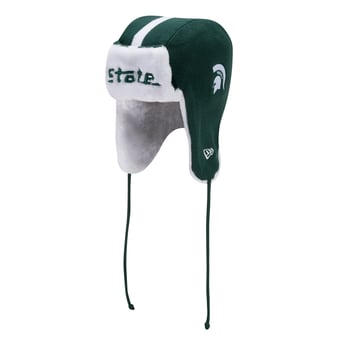 Unisex New Era  Green Michigan State Spartans Classic Trapper Knit Hat