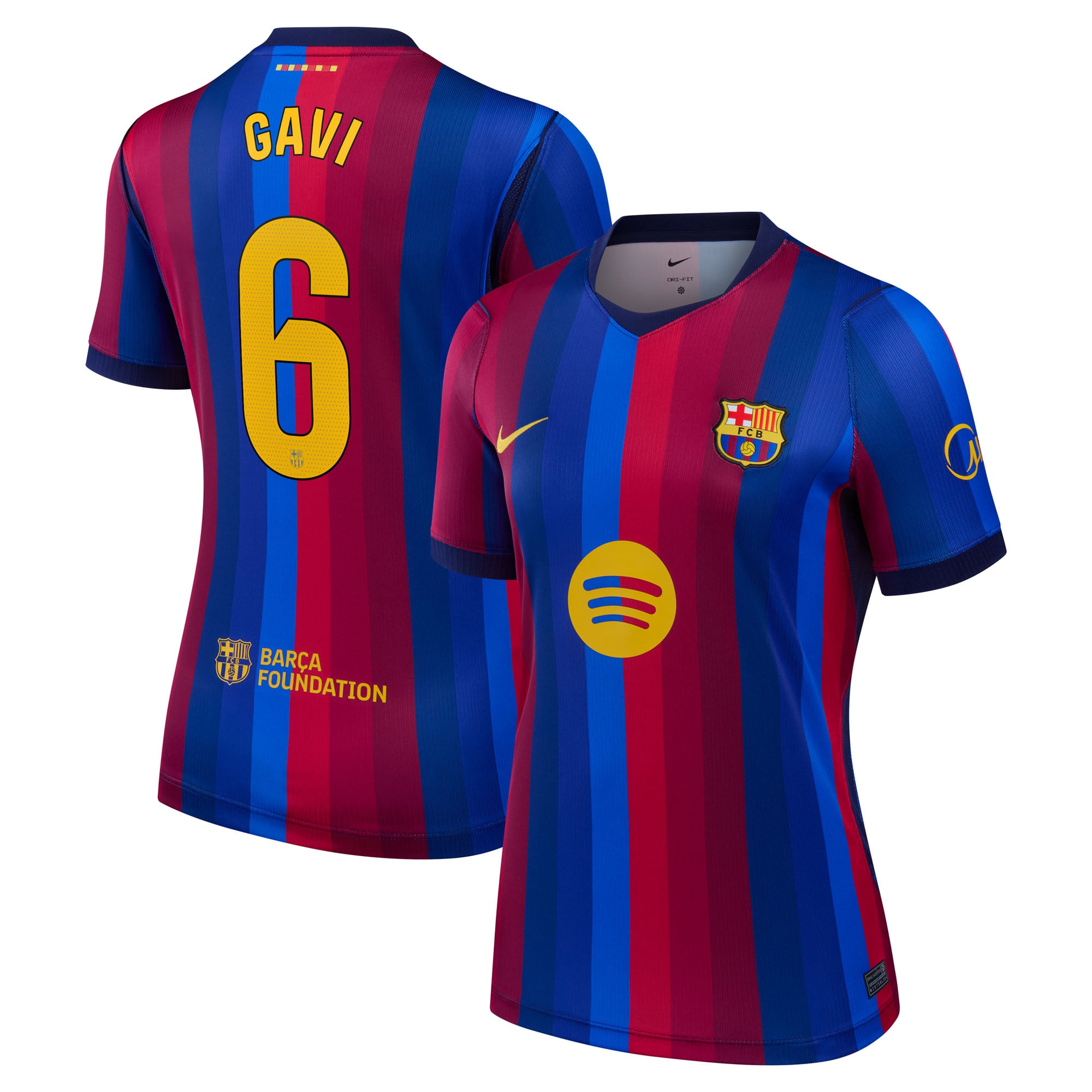 Women's Nike Gavi Red Barcelona 2026/27 Home Stadium Replica Jersey