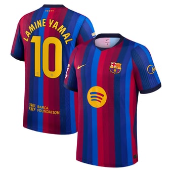Men's Nike Lamine Yamal Red Barcelona 2026/27 Home Match Authentic Jersey