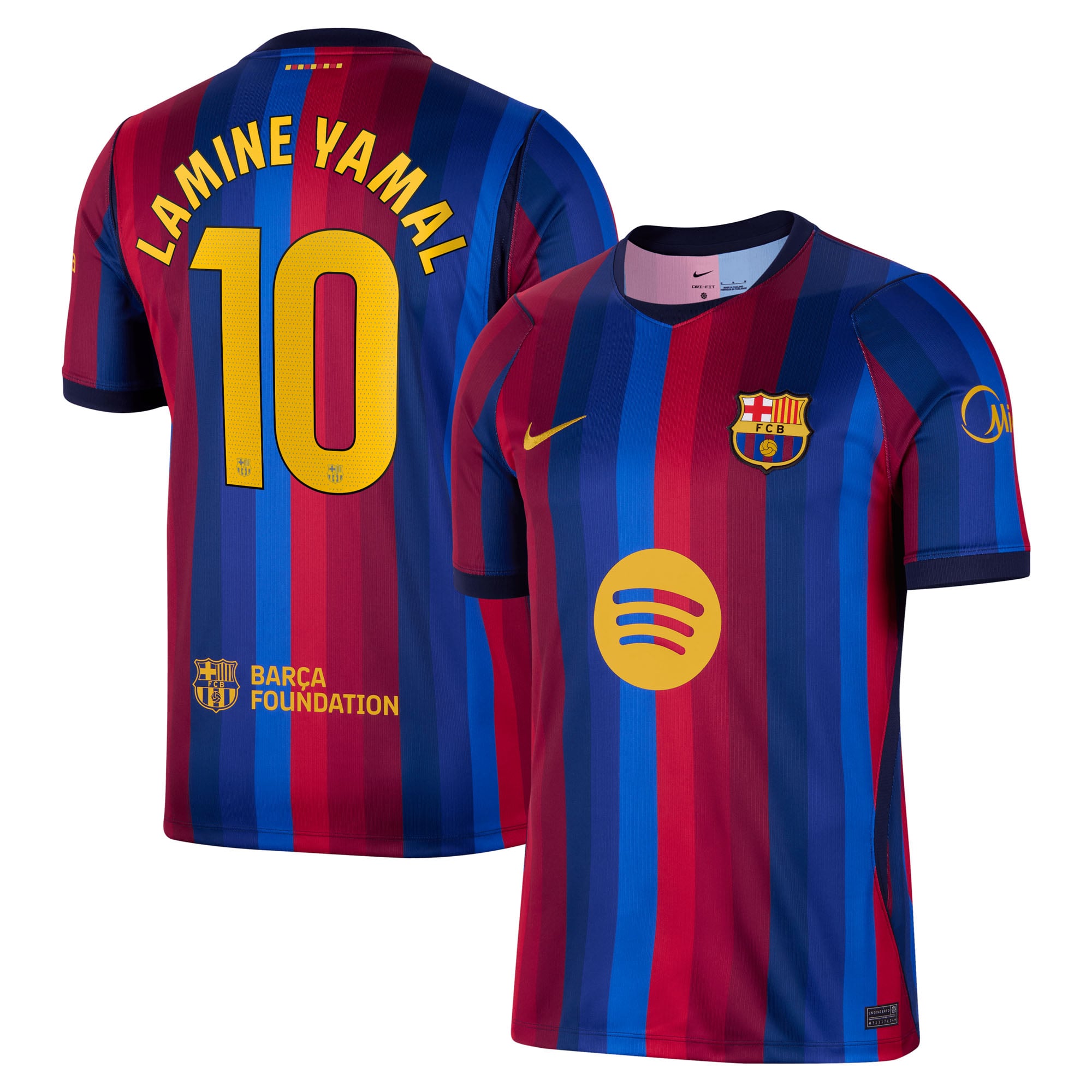 Men's Nike Lamine Yamal Red Barcelona 2026/27 Home Stadium Replica Jersey