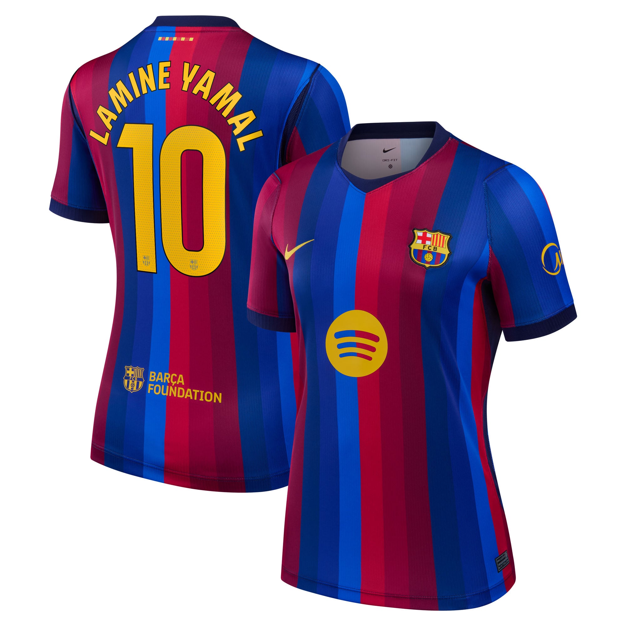 Women's Nike Lamine Yamal Red Barcelona 2026/27 Home Stadium Replica Jersey
