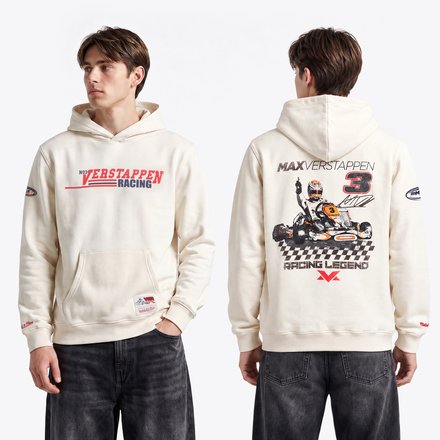 Verstappen Racing x Mitchell & Ness Karting Hoodie - Off White - Unisex