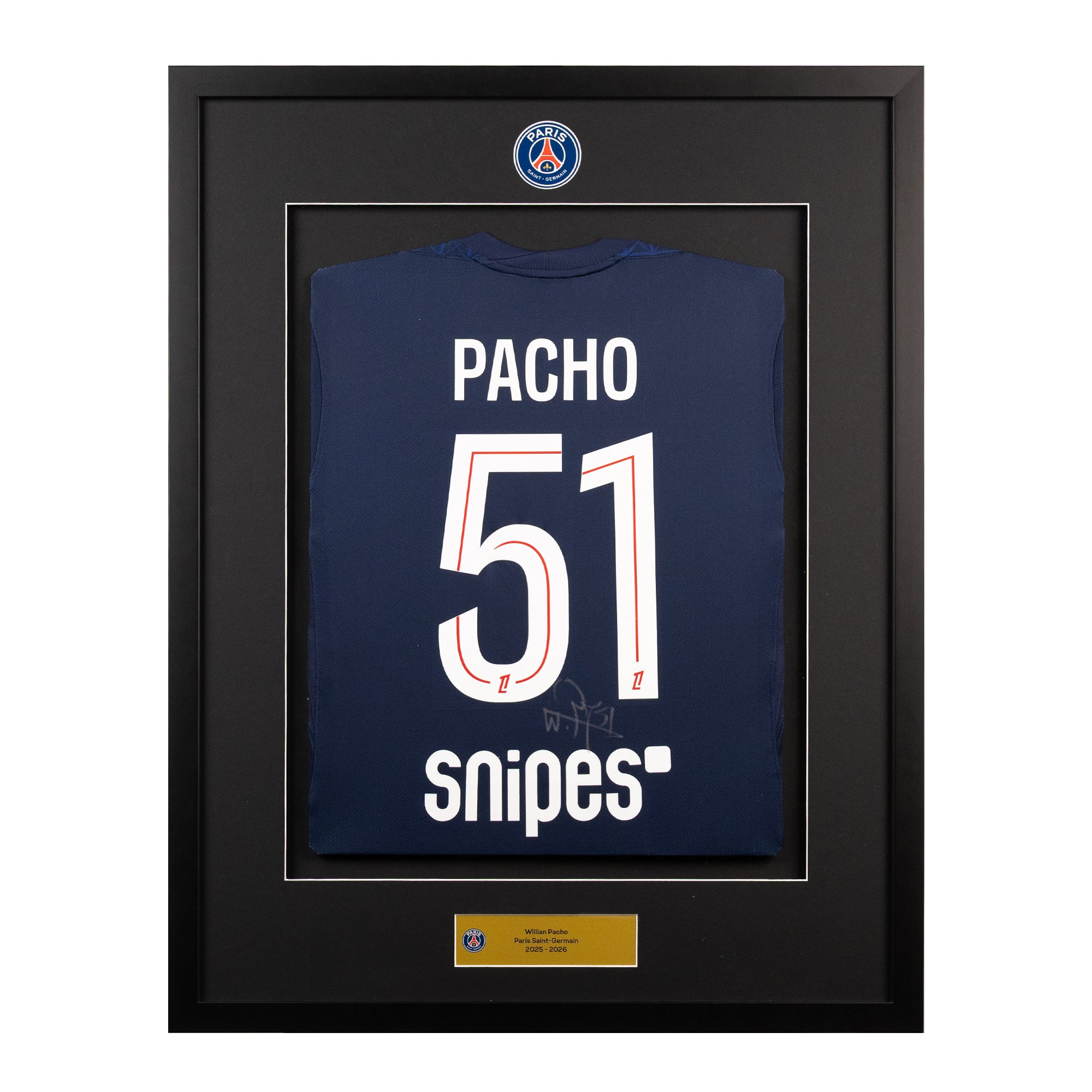 Maillot signé PSG Domicile 25/26 - Pacho