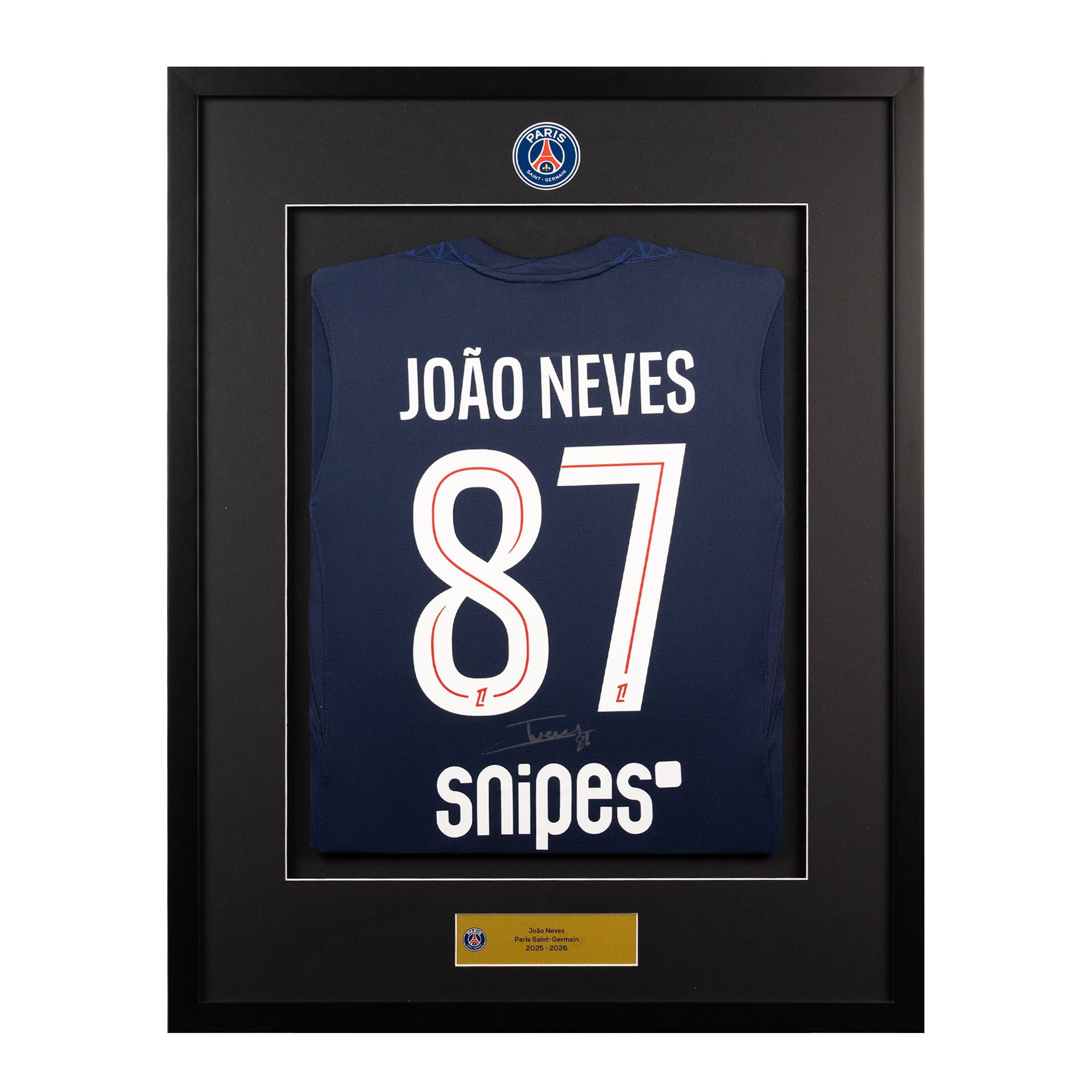 Maillot signé PSG Domicile 25/26 - João Neves