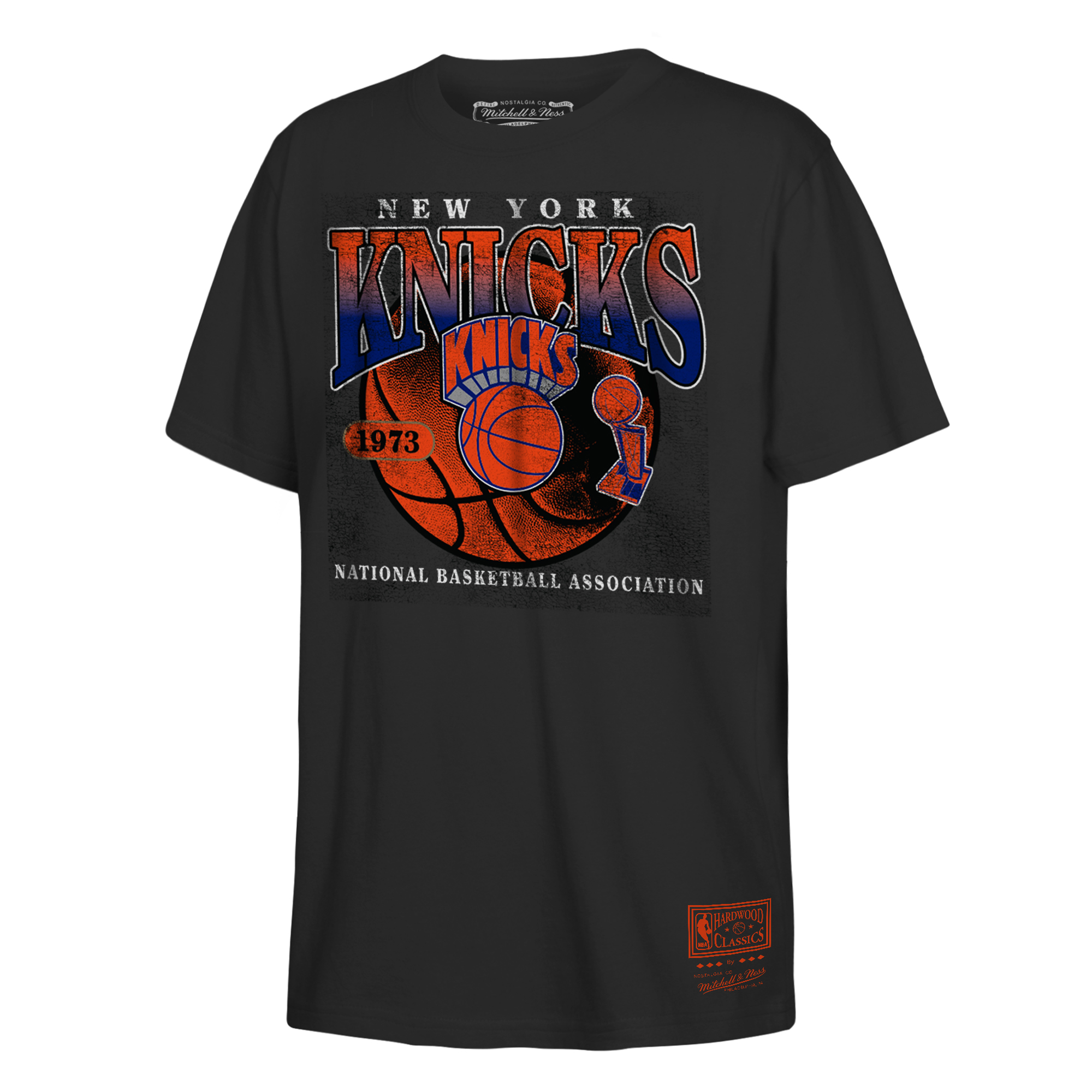 Mitchell & Ness Big Boys' and Girls' Black New York Knicks Vintage Champions T-Shirt - Black