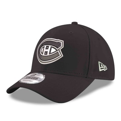 Men's New Era Black Montreal Canadiens 9FORTY Adjustable Hat