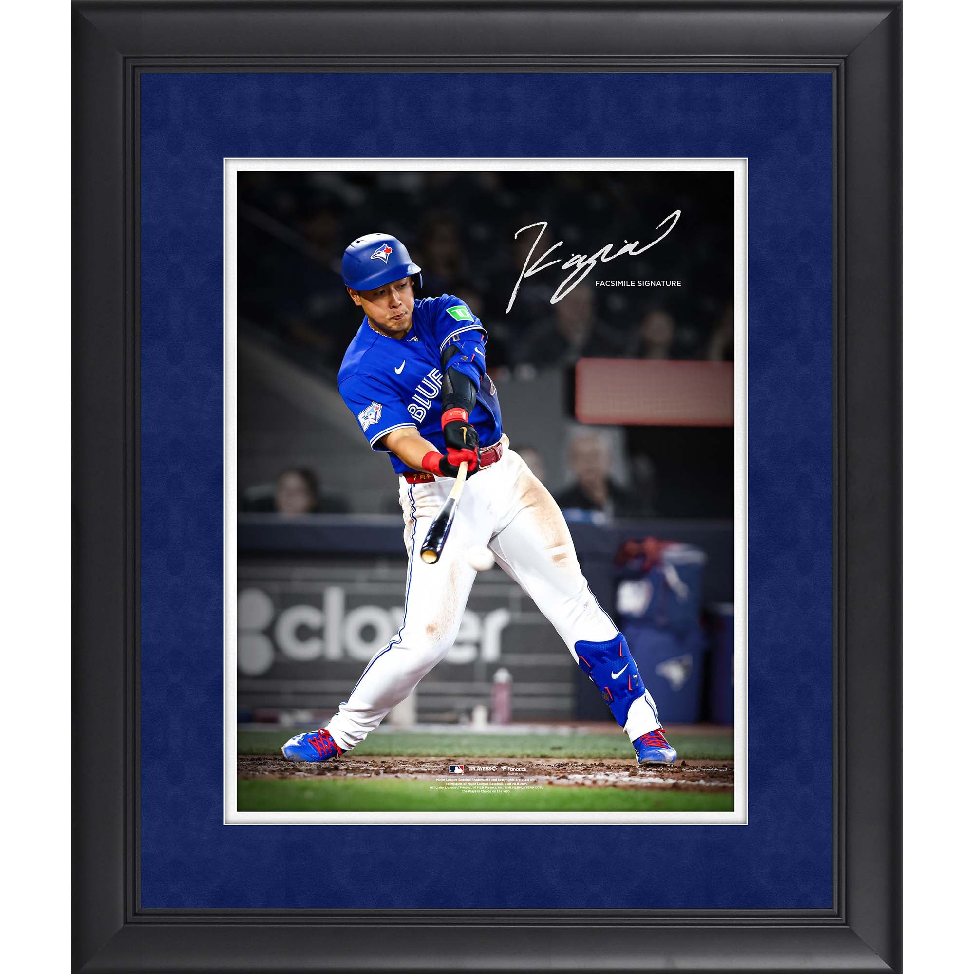 Kazuma Okamoto Toronto Blue Jays Facsimile Signature Framed 11" x 14" Spotlight Photograph