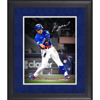 Kazuma Okamoto Toronto Blue Jays Facsimile Signature Framed 11" x 14" Spotlight Photograph
