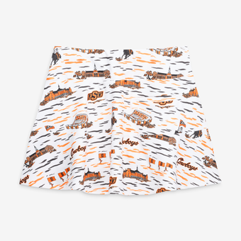 Women's Smith & Quinn White Oklahoma State Cowboys Toile Molly Skort