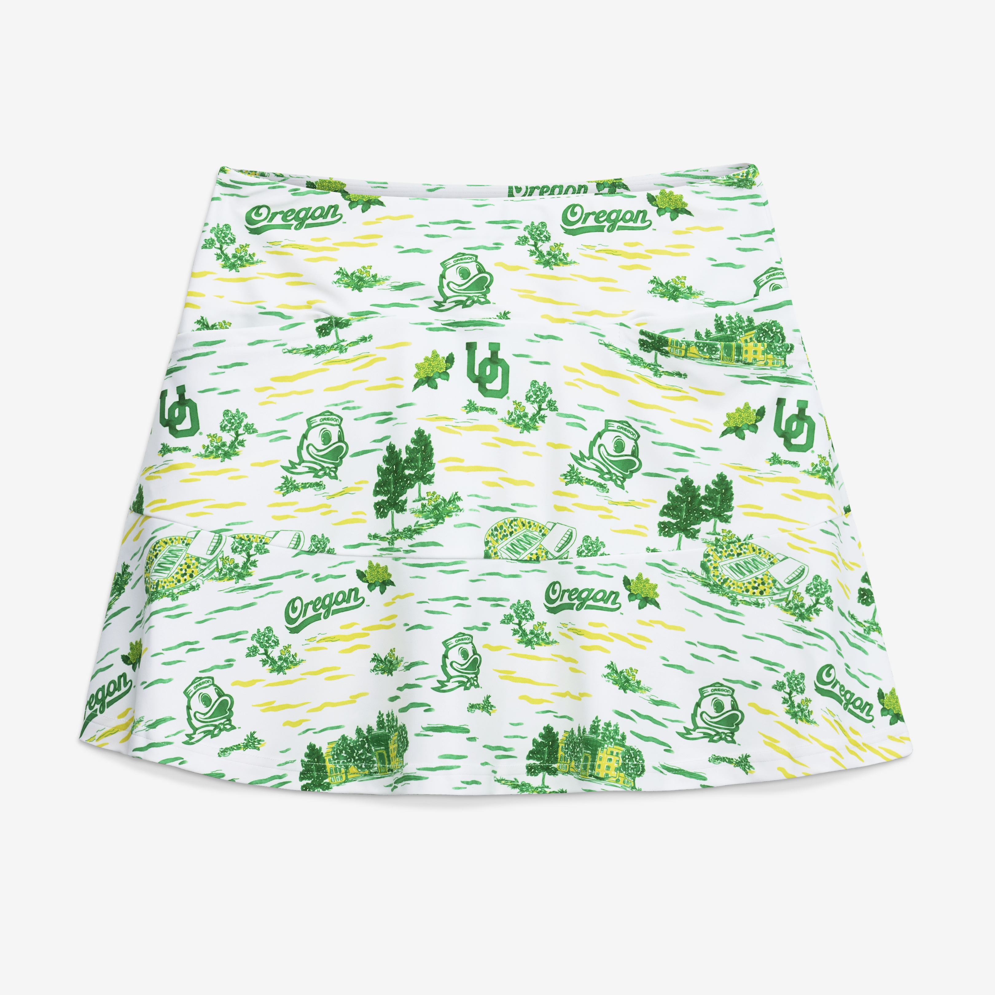 Women's Smith & Quinn White Oregon Ducks Toile Molly Skort