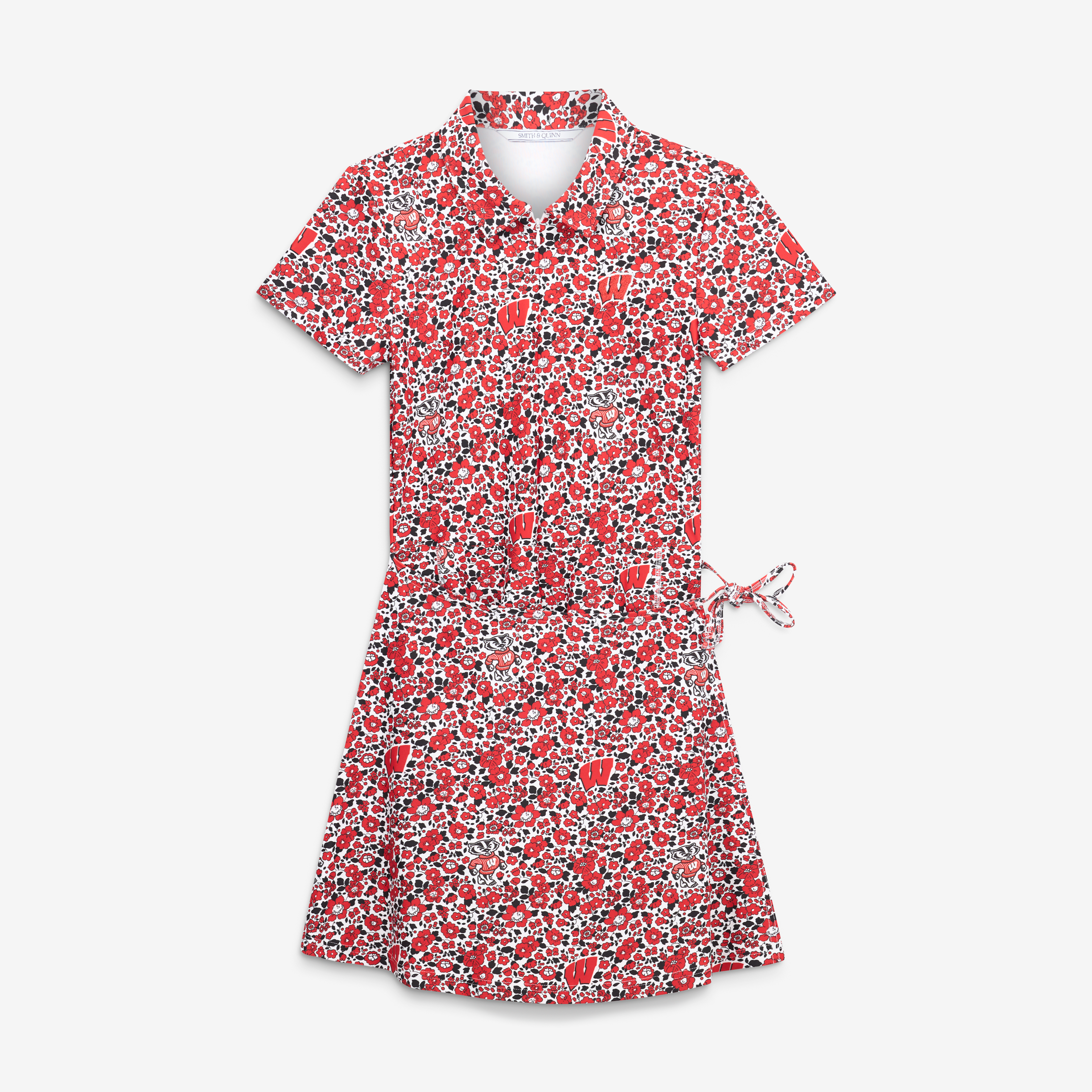 Women's Smith & Quinn Red Wisconsin Badgers Poppy Ivy Dress