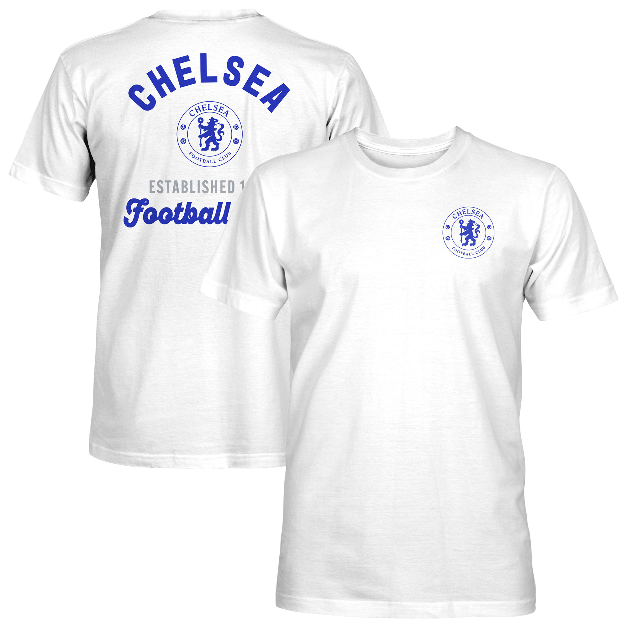 Men's 1863FC White Chelsea Bars T-Shirt