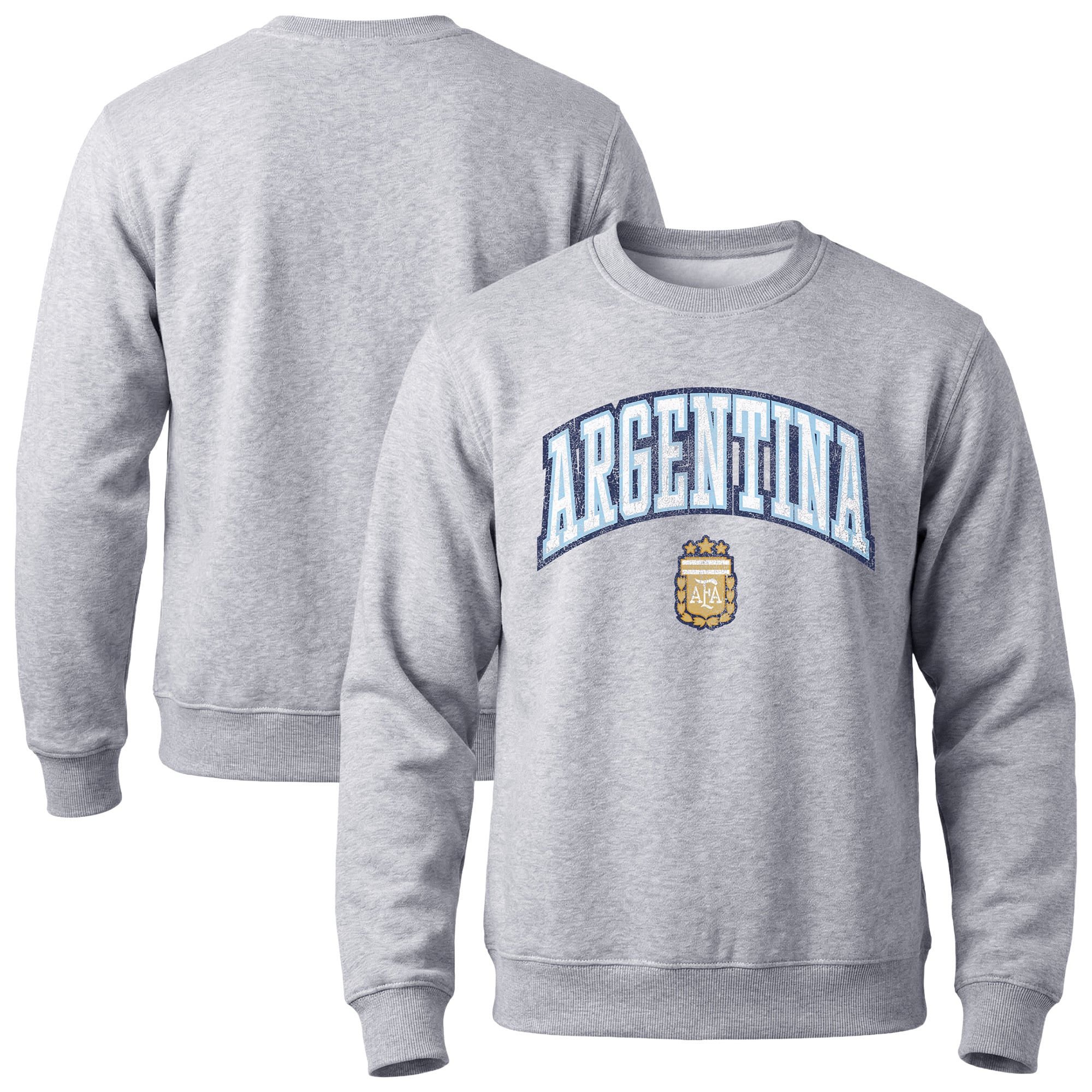Men's 1863FC Gray Argentina National Team Athletic Wordmark Sweatshirt