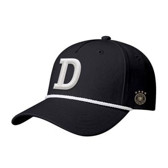 Men's 1863FC Black Germany National Team Monogram Relief Adjustable Hat