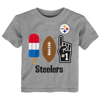 Toddler  Heather Gray Pittsburgh Steelers Americana Pop T-Shirt