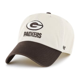 Men's '47 Natural/Brown Green Bay Packers Clean Up Adjustable Hat