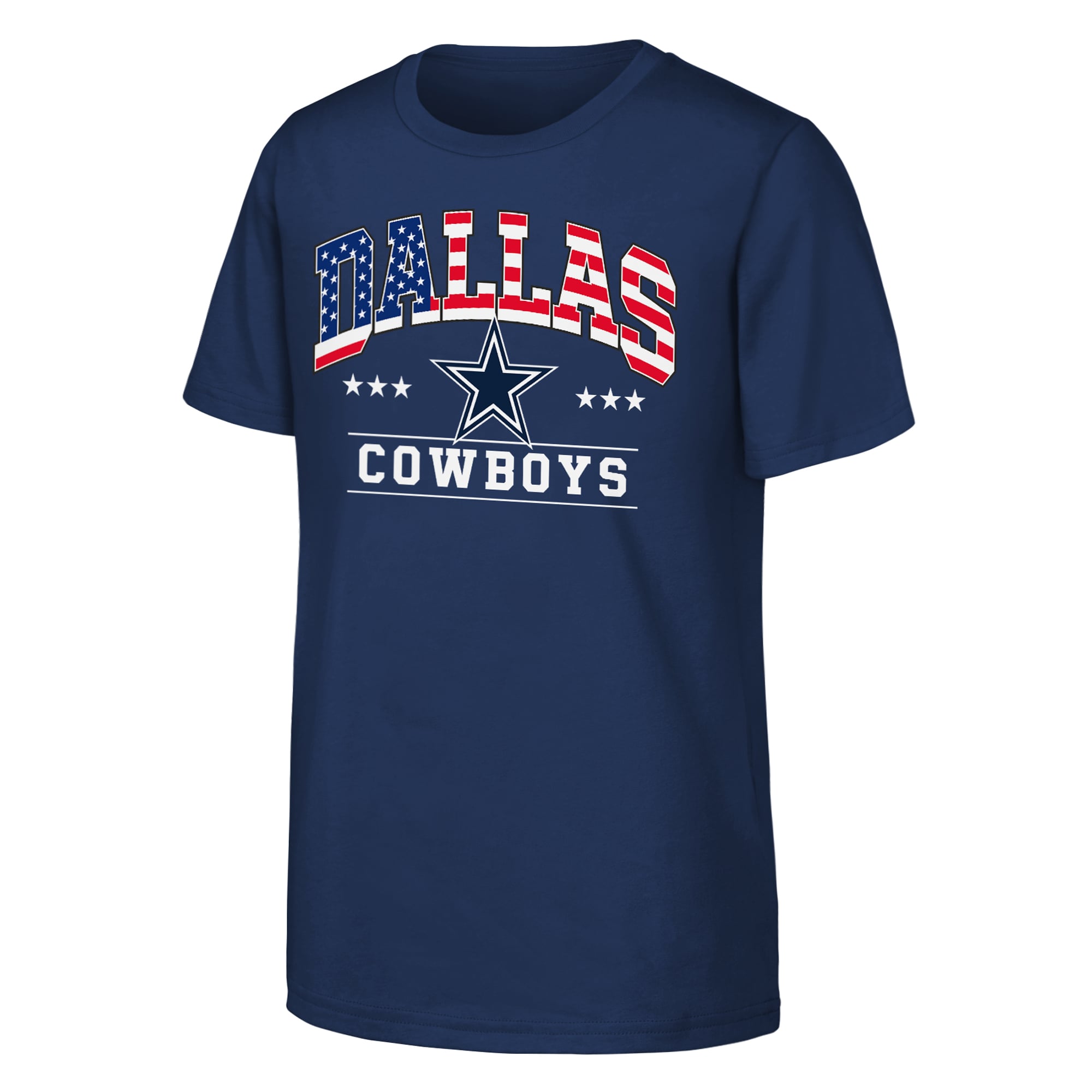 Youth Navy Dallas Cowboys Americana Arch T-Shirt