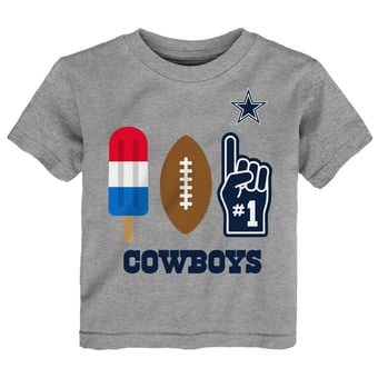 Toddler Heather Gray Dallas Cowboys Americana Pop T-Shirt
