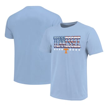 Youth  Light Blue Tennessee Volunteers Americana Flag T-Shirt