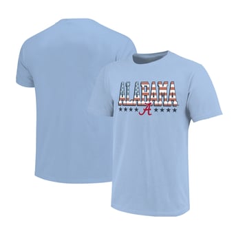 Youth  Light Blue Alabama Crimson Tide Americana Flag T-Shirt