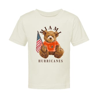 Infant  Cream Miami Hurricanes All-American Teddi T-Shirt