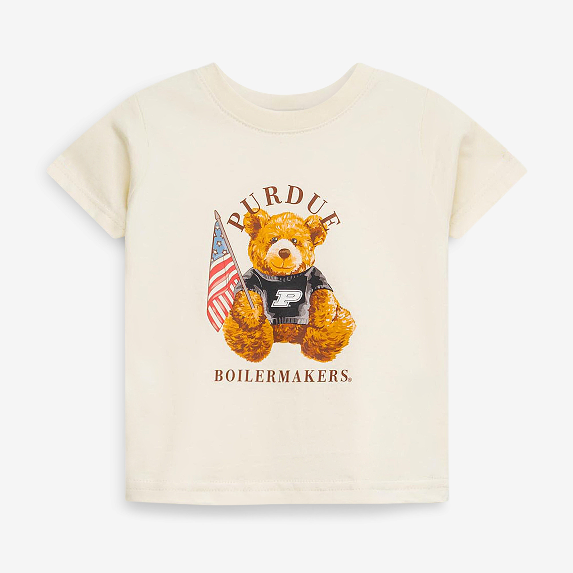 Infant  Cream Purdue Boilermakers All-American Teddi T-Shirt