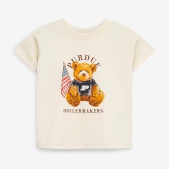Infant  Cream Purdue Boilermakers All-American Teddi T-Shirt