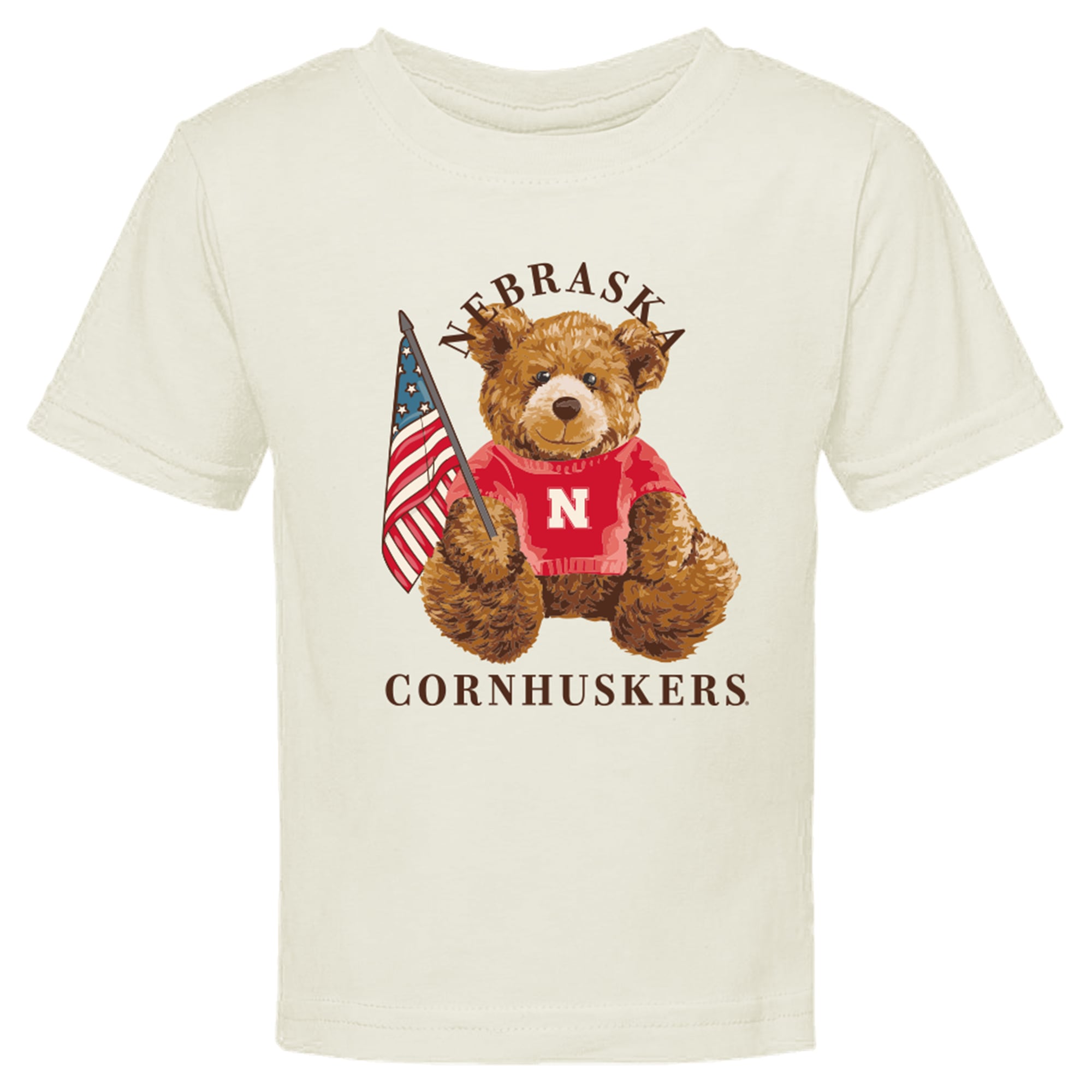 Infant  Cream Nebraska Huskers All-American Teddi T-Shirt
