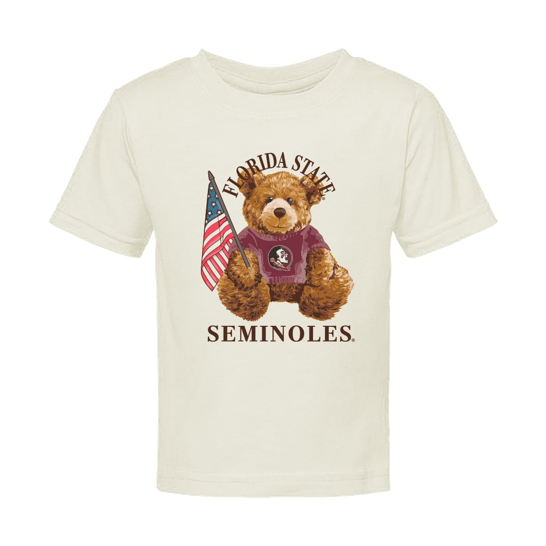 Infant  Cream Florida State Seminoles All-American Teddi T-Shirt