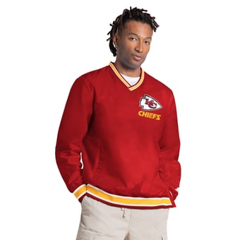 Men's Starter Patrick Mahomes Red Kansas City Chiefs Player Layer V-Neck Pullover