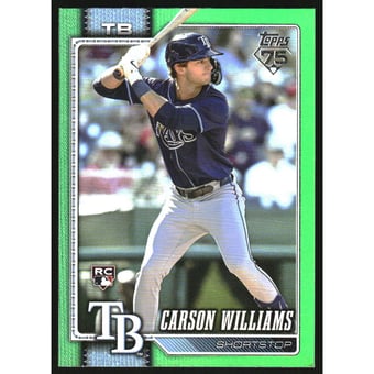 2026 Topps Green Rainbow Foil #25 Carson Williams
