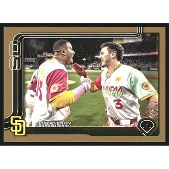 2025 Topps Gold #143 All Smiles/Manny Machado/Jackson Merrill