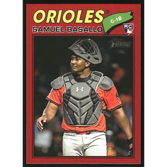 2026 Topps Heritage Red Border #175 Samuel Basallo