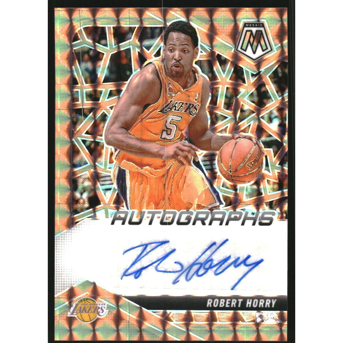 2024-25 Panini Mosaic Autographs Mosaic Bronze #33 Robert Horry. rookie card picture