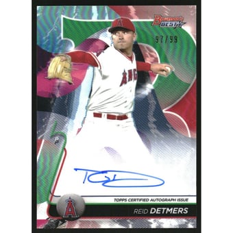 2020 Bowman's Best Best of '20 Autographs Green Refractors #B20RDE Reid Detmers