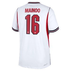 Maillot Domicile Match Angleterre Nike Aero-FIT 2026 avec flocage Mainoo 16, vue 4