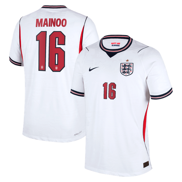 Maillot Domicile Match Angleterre Nike Aero-FIT 2026 avec flocage Mainoo 16